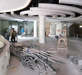 天津天海20x5x5m施工現場